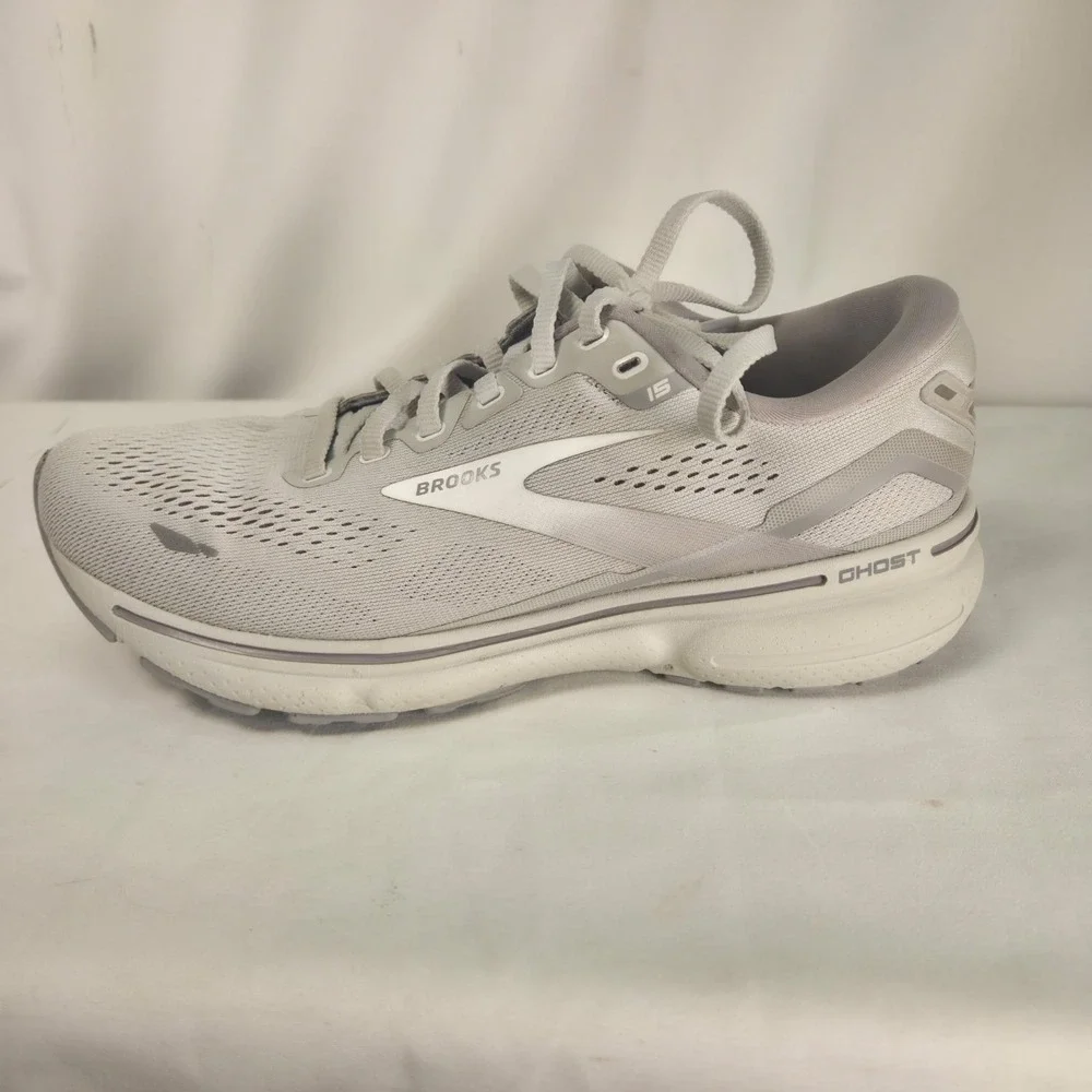 Brooks Ghost 15 Shoes Womens Size 8.5 B  Grey Sneakers Running Breathable